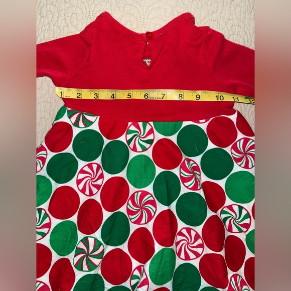 Rare too Festive Red and Green Kids Dress - Picture 3 of 5